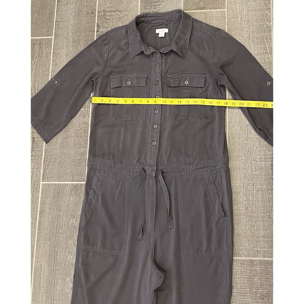 Sundance Women’s All Roads Jumpsuit Size P Small Gray 3/4 Sleeves Pockets - Picture 8 of 16